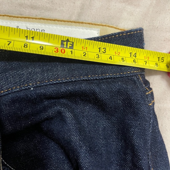 Rag & Bone Womens Jeans Size 24 Blue Rosa Mid Rise Boyfriend Dark Wash Denim - Picture 11 of 13
